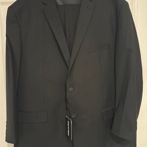 Elegant Black Big Men's Suit Jacket